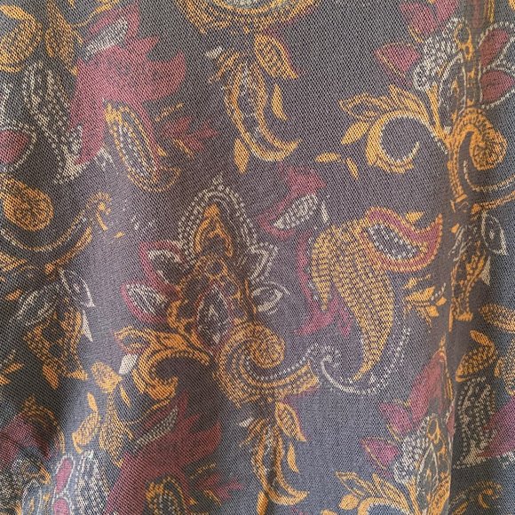 Free People Mesh Paisley Print Bodysuit Sz L - Picture 2 of 4